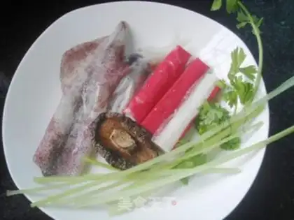 Make Fresh squid tofu step 1