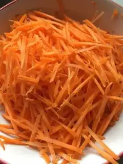 Make Steamed rice carrots step 1
