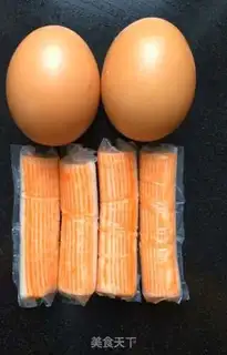 Make Crab stick egg rolls step 0