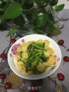Make Cream fried tofu step 7