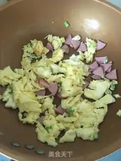 Make cucumber fried eggs step 3