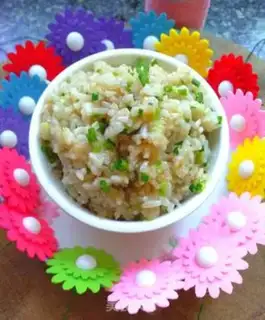 Make Onion fried rice step 6