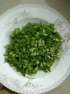 Make Spinach with red beans step 3