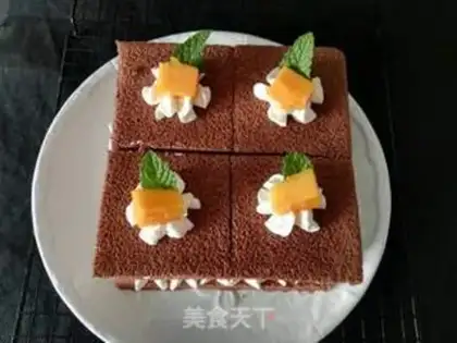 Make Chocolate cream cake step 25