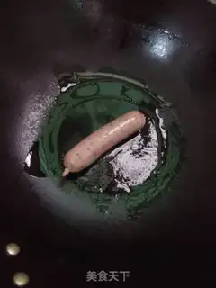 Make Sausage and rice step 1