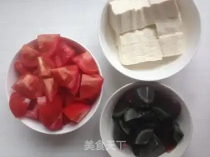 Make Tomato pine tofu step 1