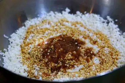 Make Fresh meat and egg yolk step 5