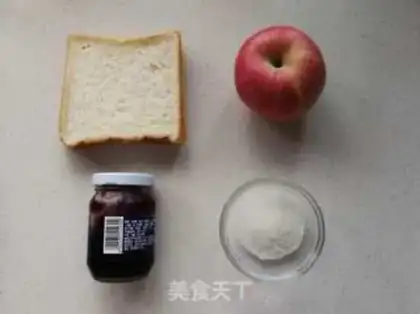Make Apple rose toast step 0
