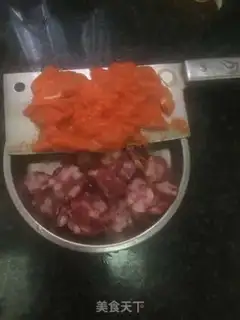 Make Celery radish and sausage chicken step 1