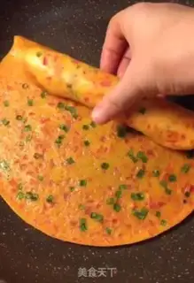 Make Breakfast egg roll step 6