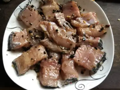 Make Bean stale black fish bones step 8