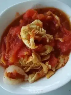 Make Tomato fried eggs step 5