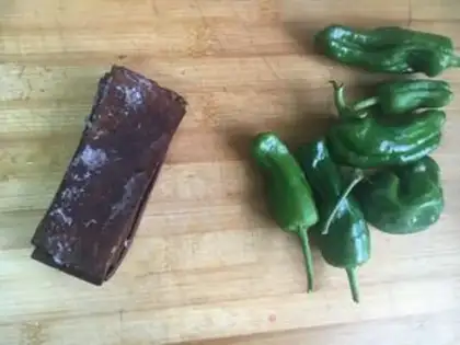 Make Cream pepper fried beans step 0