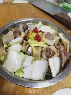 Make A duck steamed beans step 2