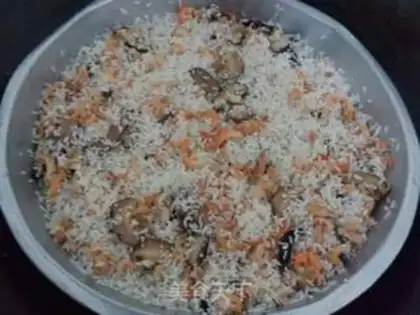 Make A wide-range veggie rice step 1