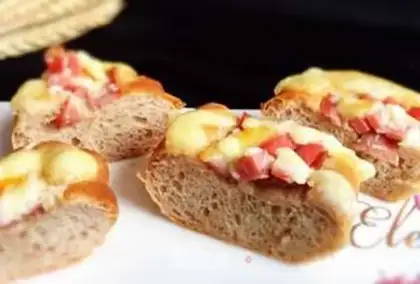 Make Black wheat ham and cheese bread step 25