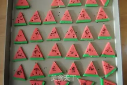 Make Watermelon cookies step 14