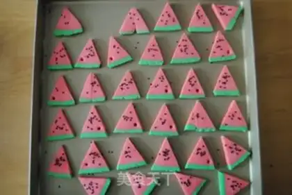 Make Watermelon cookies step 16