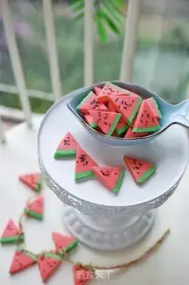 Make Watermelon cookies step 17