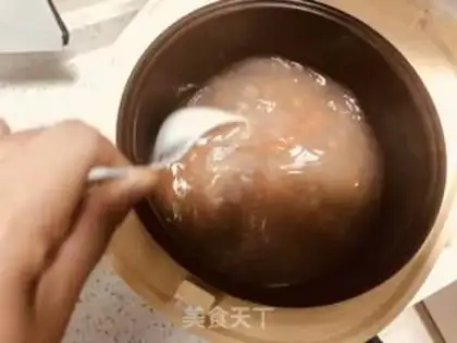 Make Carrot beef congee step 5