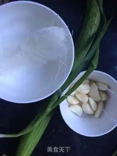 Make Garlic fan silk melon step 0