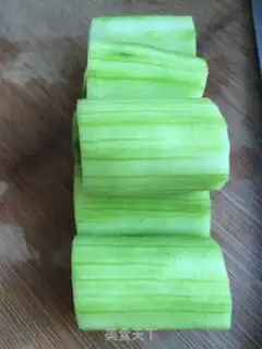 Make Garlic fan silk melon step 2
