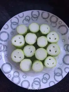 Make Garlic fan silk melon step 3
