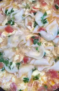 Make Tomato egg noodles step 5