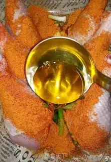 Make Cheese chicken leg step 1