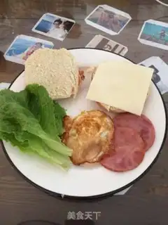 Make Ham cheeseburger step 1