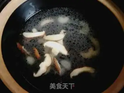 Make Porridge with mushrooms and beans step 5
