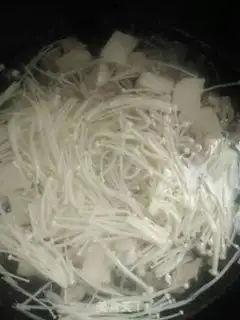 Make Gold pins, tofu soup step 0