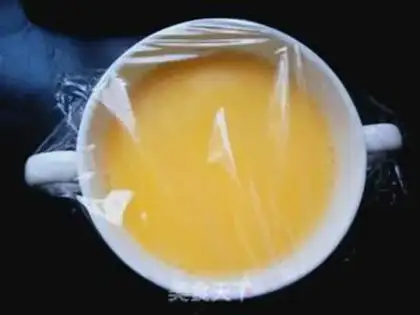 Make Autumn steamed eggs step 5