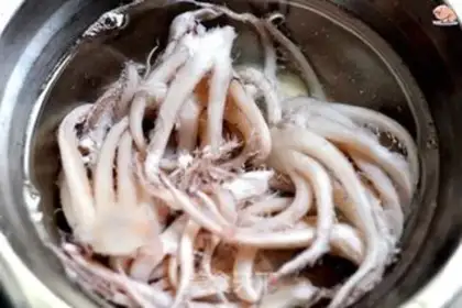 Make Garlic seafood step 2
