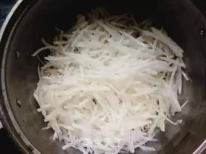 Make Steam radish step 1