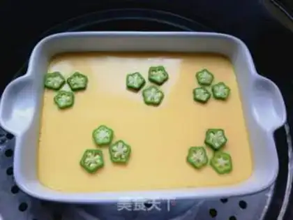 Make Autumn steamed eggs step 8