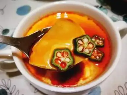 Make Autumn steamed eggs step 10