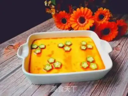 Make Autumn steamed eggs step 11
