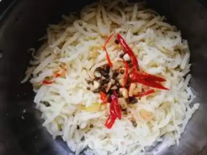 Make Steam radish step 8