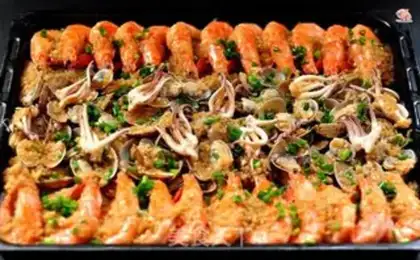 Make Garlic seafood step 11