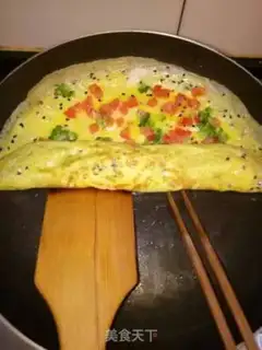 Make Vegetable omelet step 4