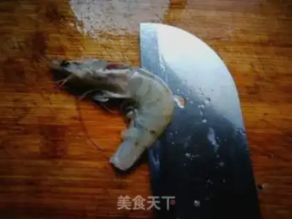 Make Garlic fan steamed shrimp step 3