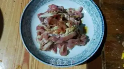 Make Bean-dry meat step 2
