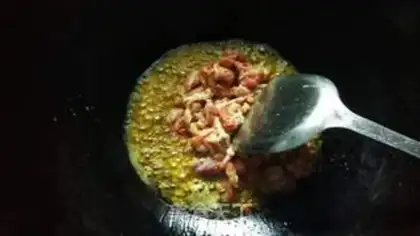 Make Bean-dry meat step 7