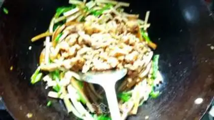 Make Bean-dry meat step 12