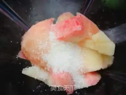 Make Peaches and bean ice step 1