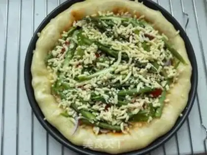 Make Bacon-peased mushroom pizza step 11