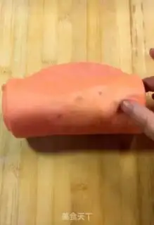 Make Strawberry bean towel roll step 8