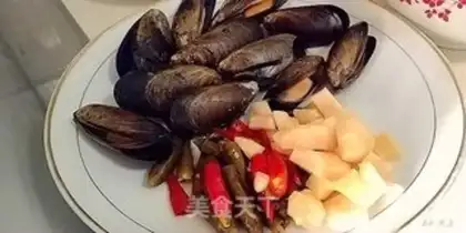 Make Fry mussels step 1