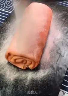 Make Strawberry bean towel roll step 9